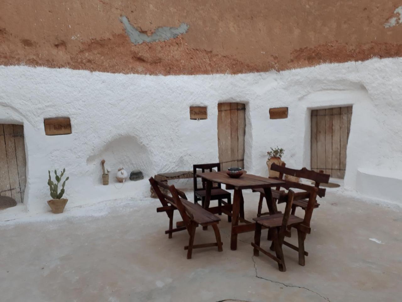 Bed and Breakfast Au Trait D'Union Tijma Matmata Exterior foto
